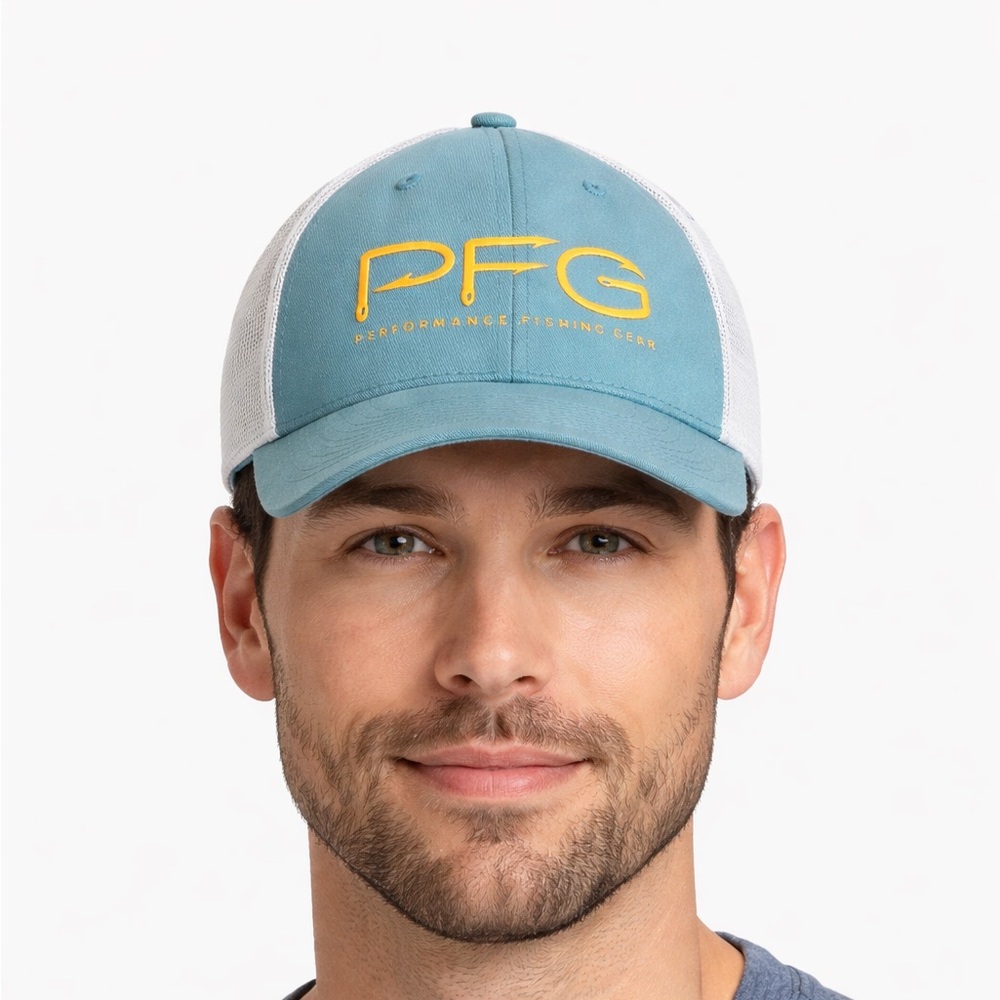 💜Columbia PFG Mesh Snapback Hooks Ball Cap